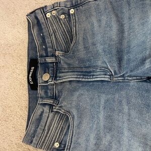 Express Women's High Rise Light Blue Jeans